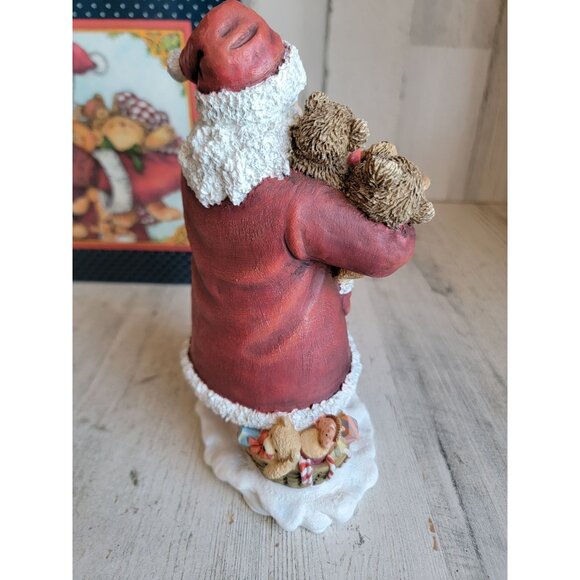 Lang wise bountiful bears two Santa Claus Xmas figure vintage 1st edition - Picture 5 of 8